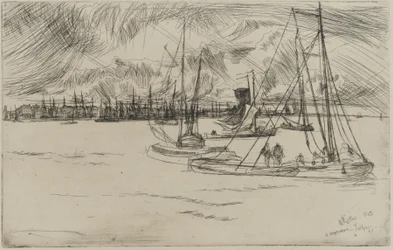 トルフイスのアムステルダム、1863年（紙にエッチング）